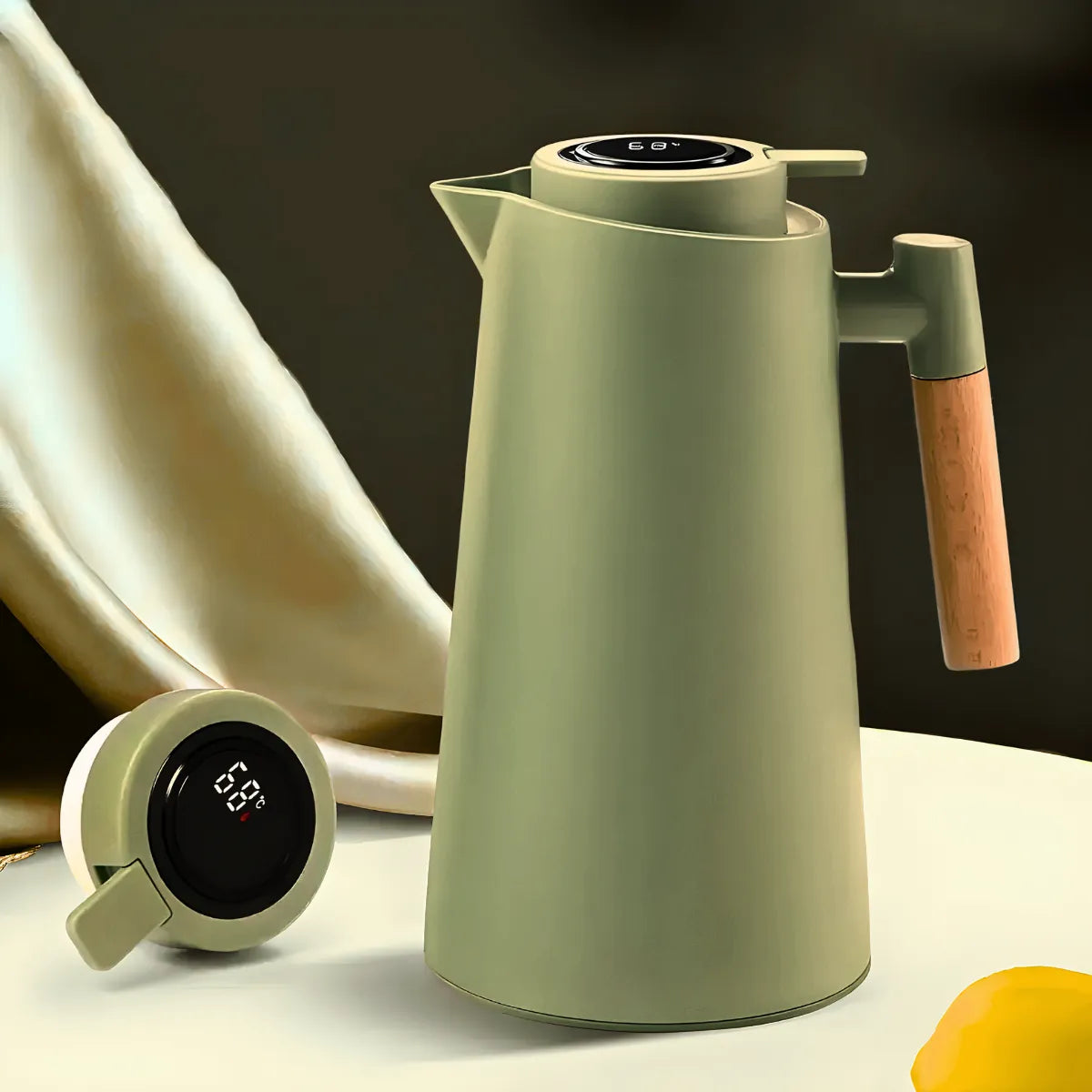 Garrafa Térmica com Termômetro 1L