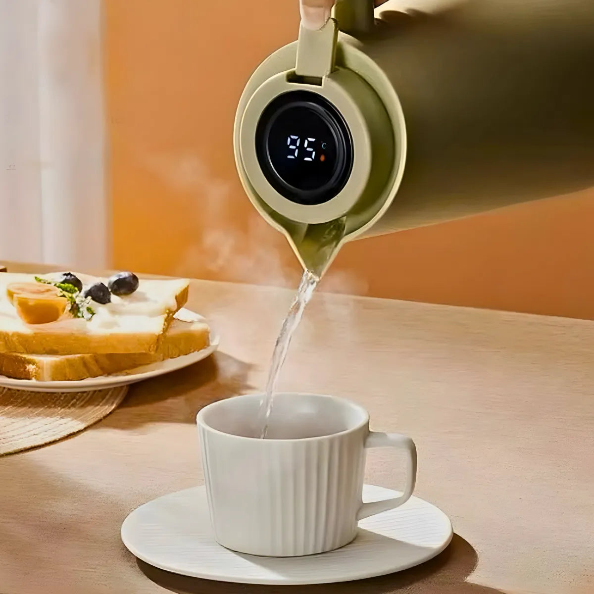 Garrafa Térmica com Termômetro 1L