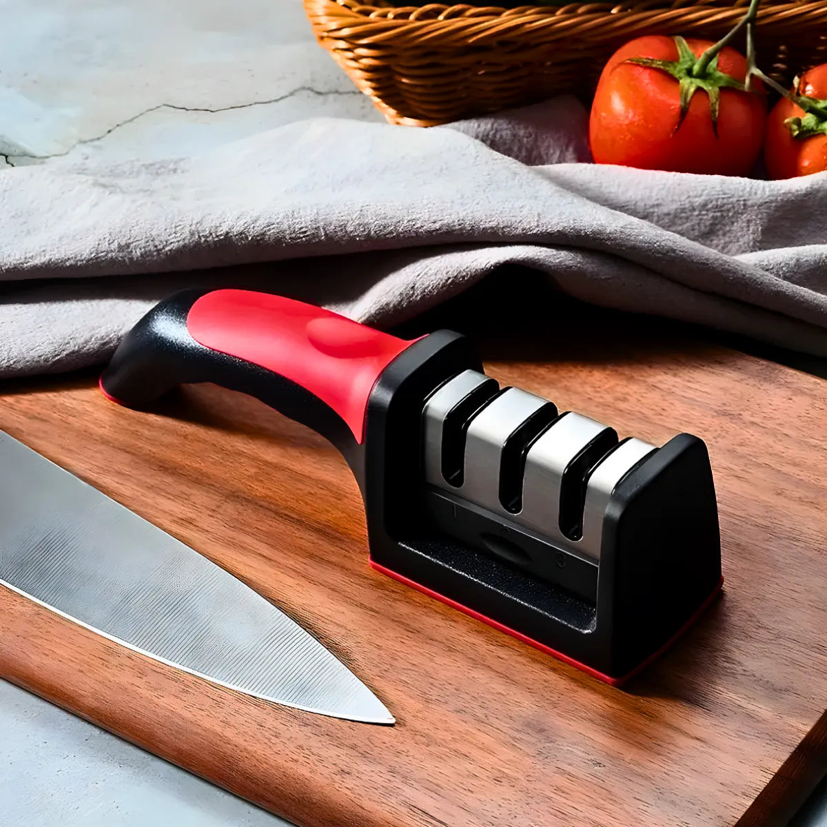 Afiador Amolador De Facas 3 Opções De Afiar Profissional